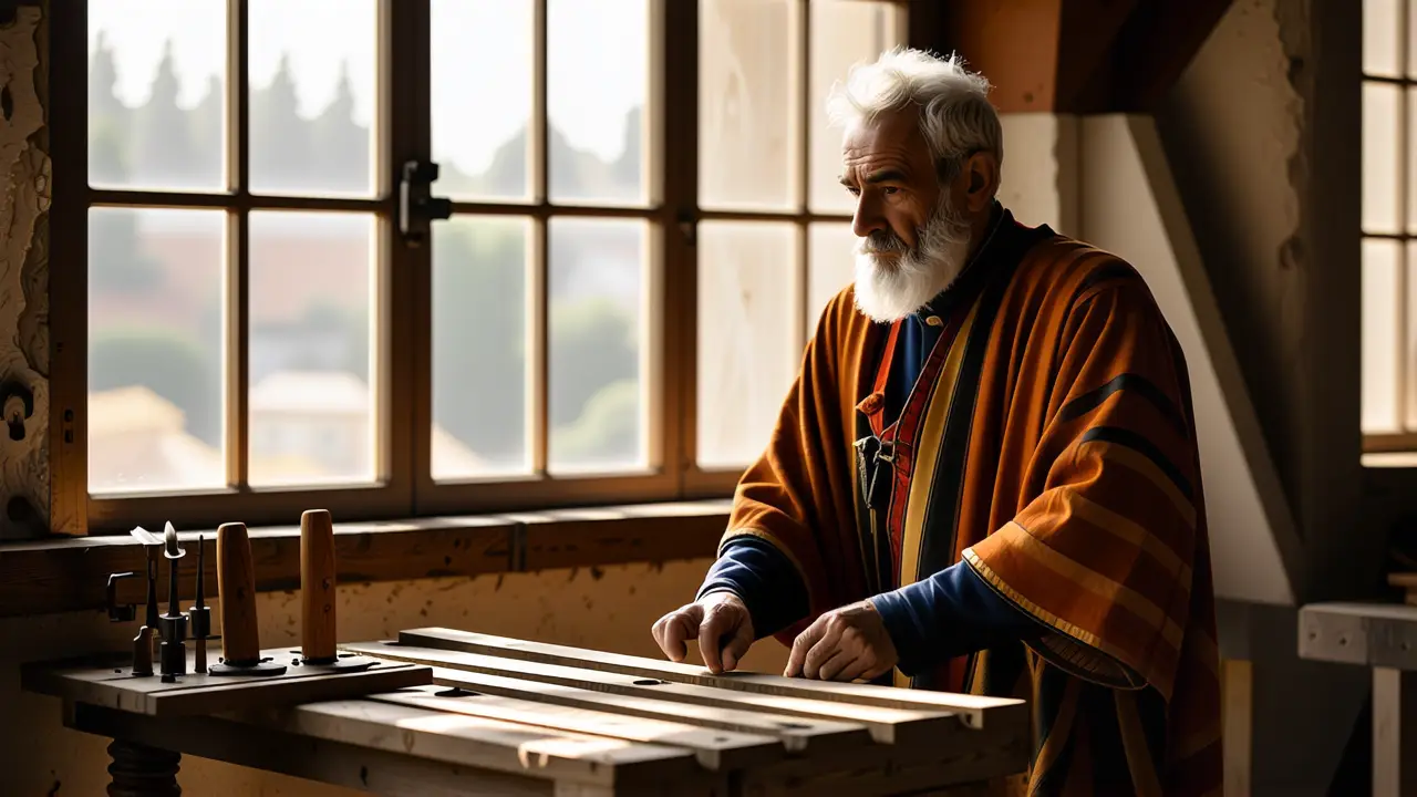 Como aclarar madera: blanquear oscura fácil 5 Un artesano español contempla su obra realista