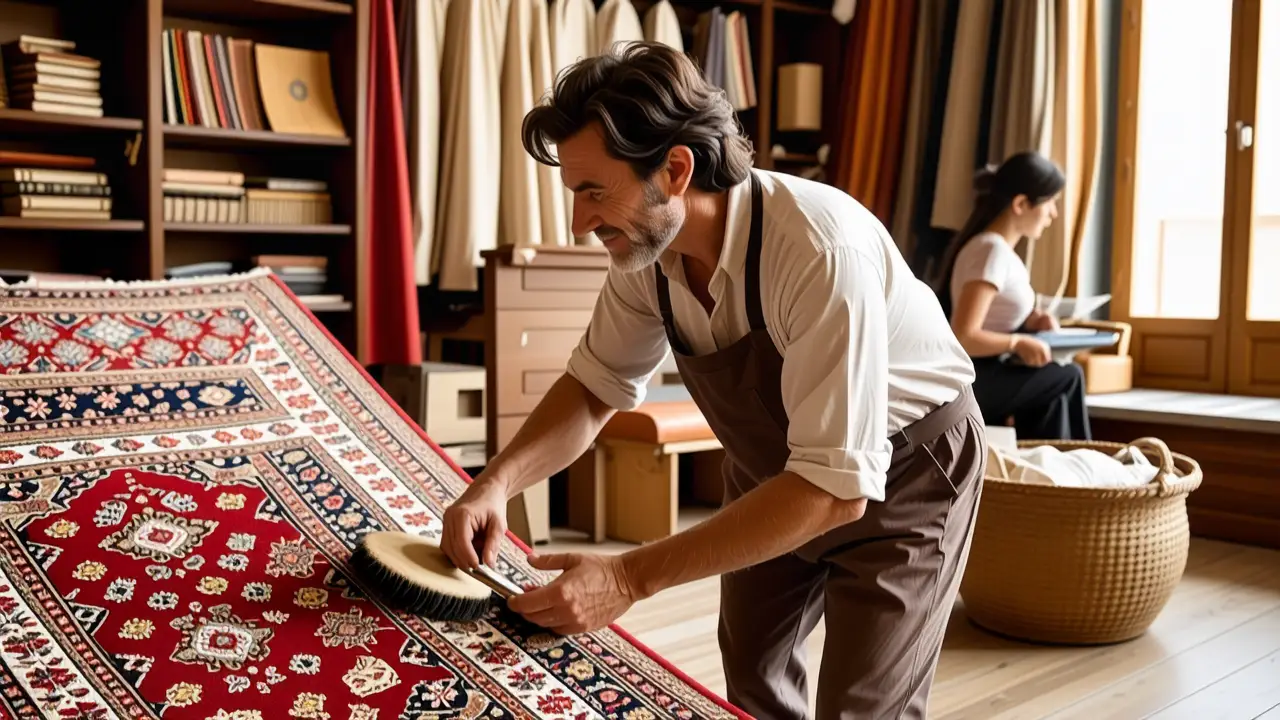 Alfombras en Vigo: Limpieza a Domicilio Fácil 3 Fotógrafo captura la artesanía española con calidez