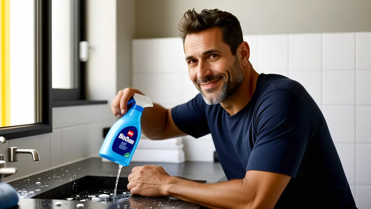 BioClean: Elimina Sarro y Óxido Fácilmente 3 Un hombre español amable brilla en luz cálida