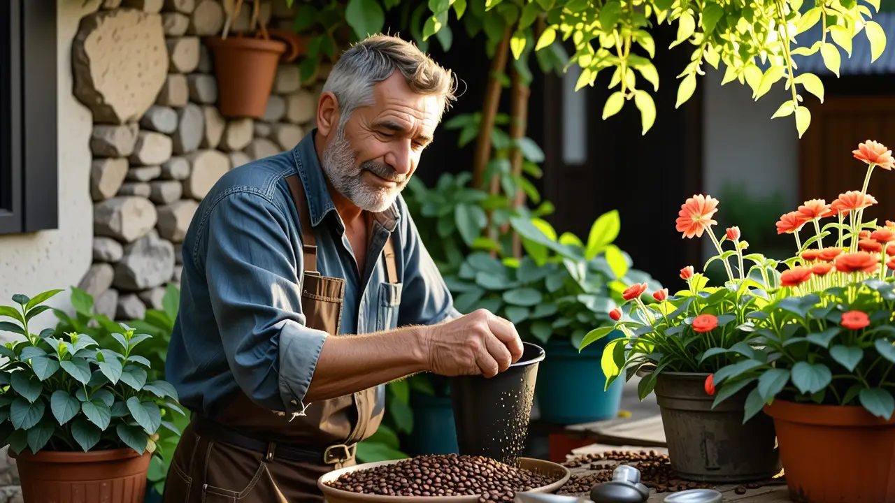 Un hombre contempla la naturaleza con cuidado