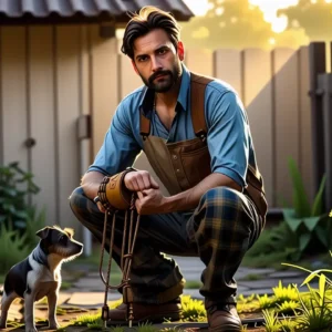 Un hombre serio captura la vida rural española