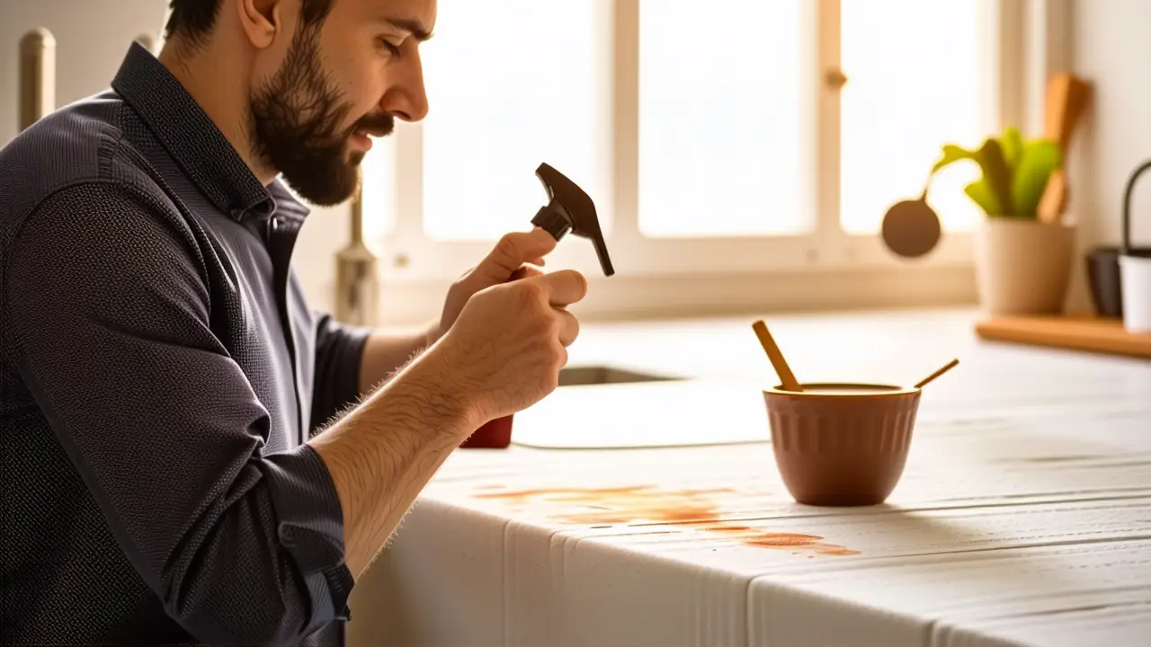 Fotógrafo captura una mancha en cocina