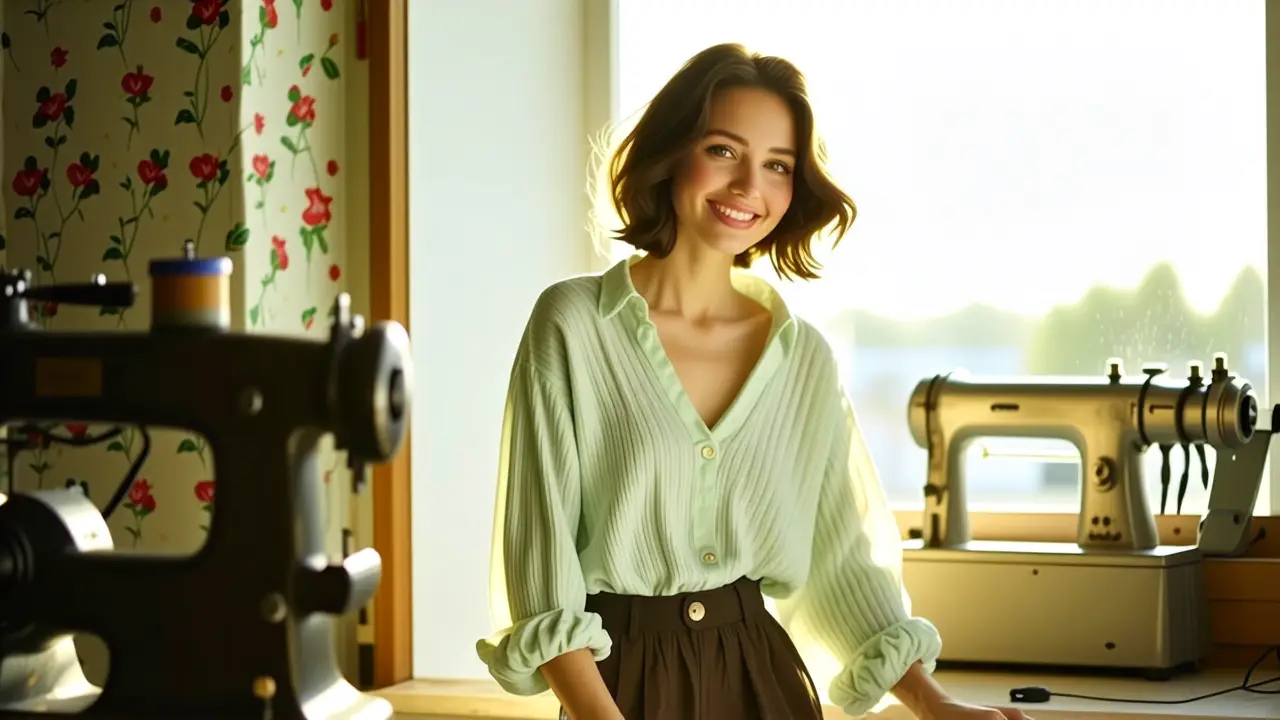 Una editorial vintage captura elegancia relajada y nostalgia