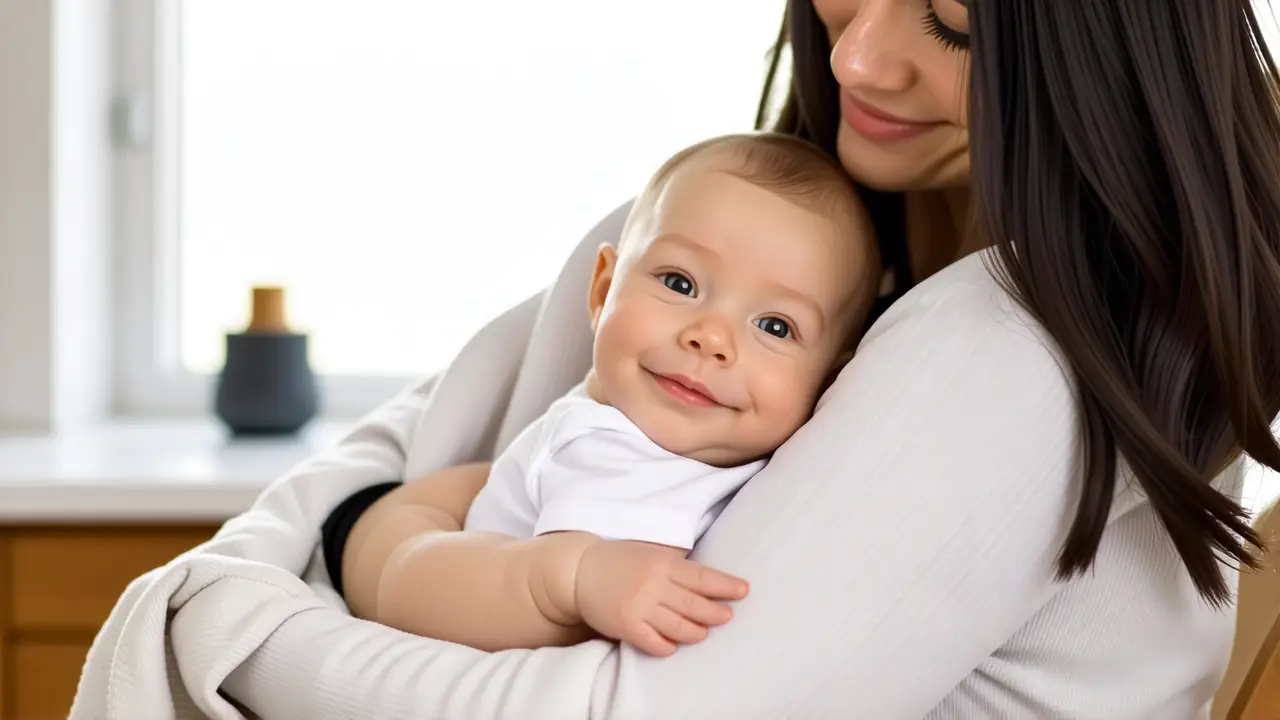 Un bebé recién nacido transmite serenidad en casa