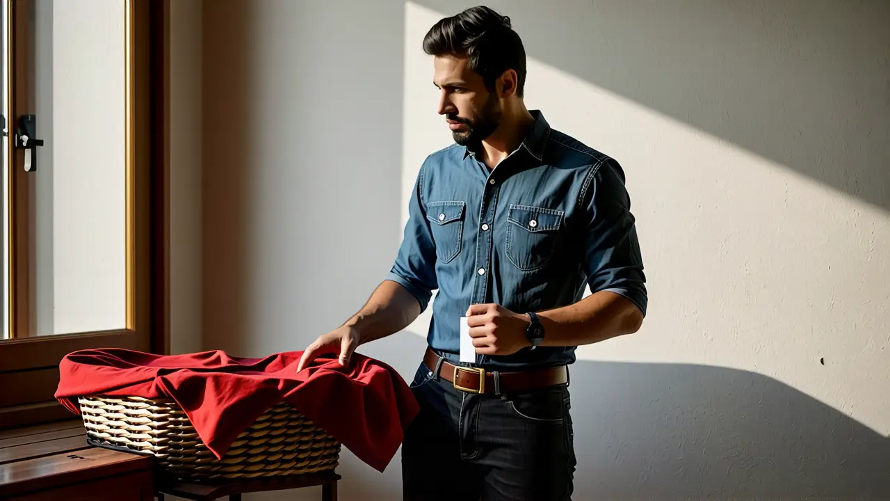 Un hombre pensativo en luz suave y tenue