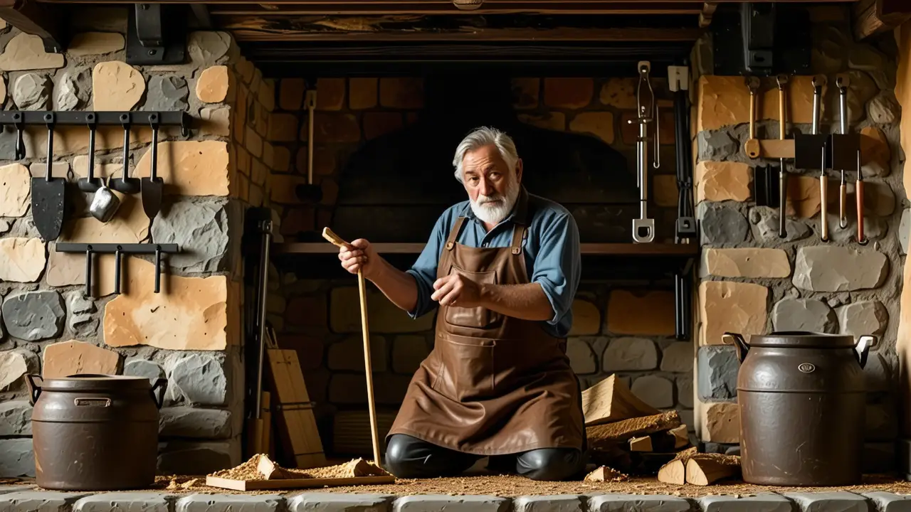 Como limpiar chimeneas de lena: guía completa 4 Un realista pinta la rusticidad española