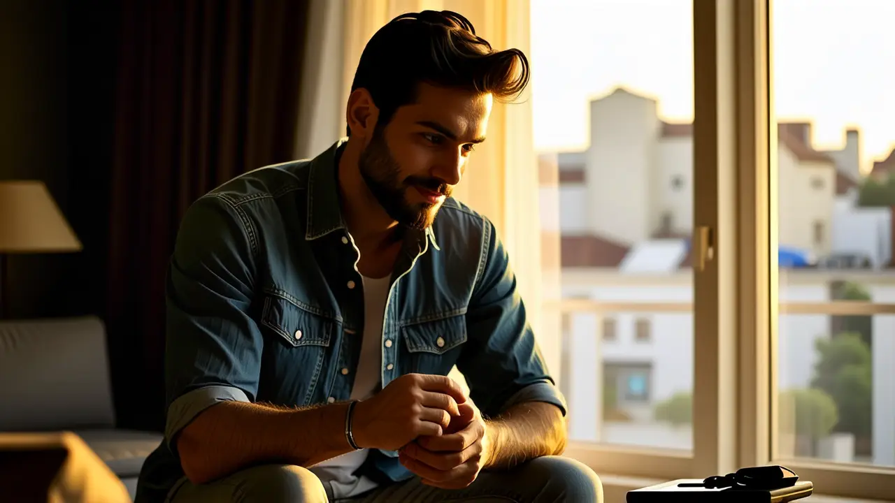 Como limpiar funda transparente del móvil 3 Un hombre español limpia su teléfono con calma