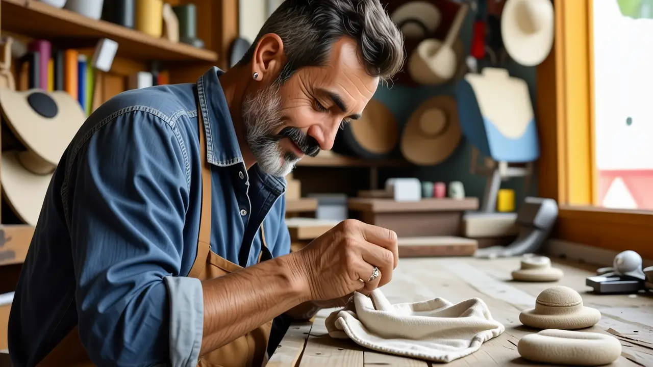 Como limpiar pendientes de acero: guía fácil y brillante 4 Un hombre español pulía su joya