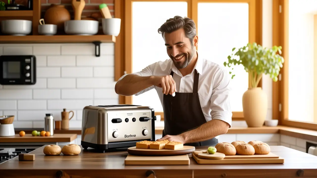 Como limpiar tostadora: guía paso a paso 5 Un hombre pensativo disfruta la luz cálida