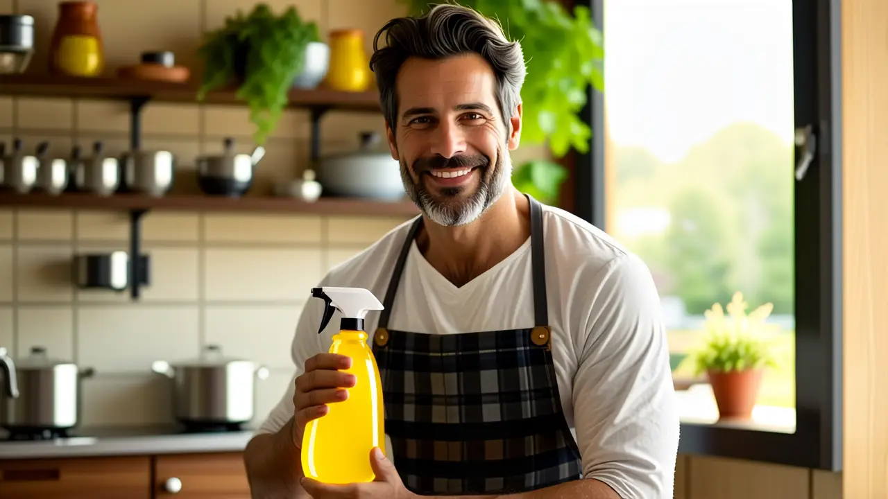 Como quitar olor a tabaco en casa y nadie fuma 5 Hombre moderno limpia con frescura y calma