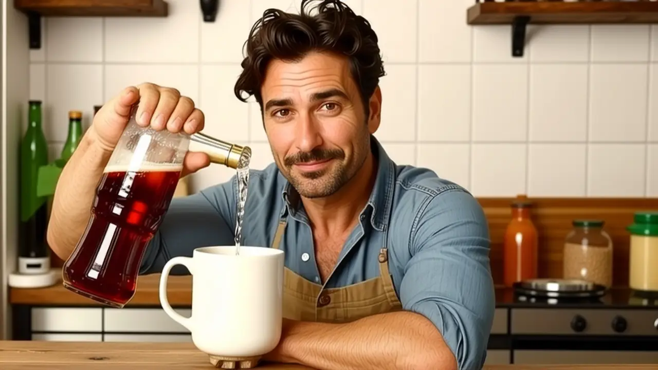 Un hombre español contempla el agua y la mugre