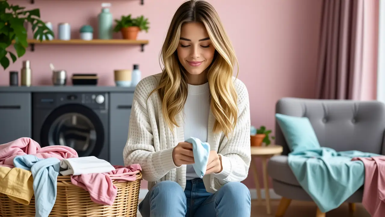Como quitar slime de la ropa: ordenatriz fácil 4 Una joven española resuelve manchas con delicadeza