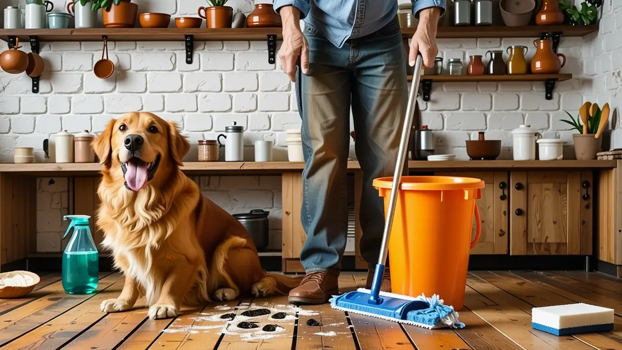 Un hombre español limpia con calidez y sencillez