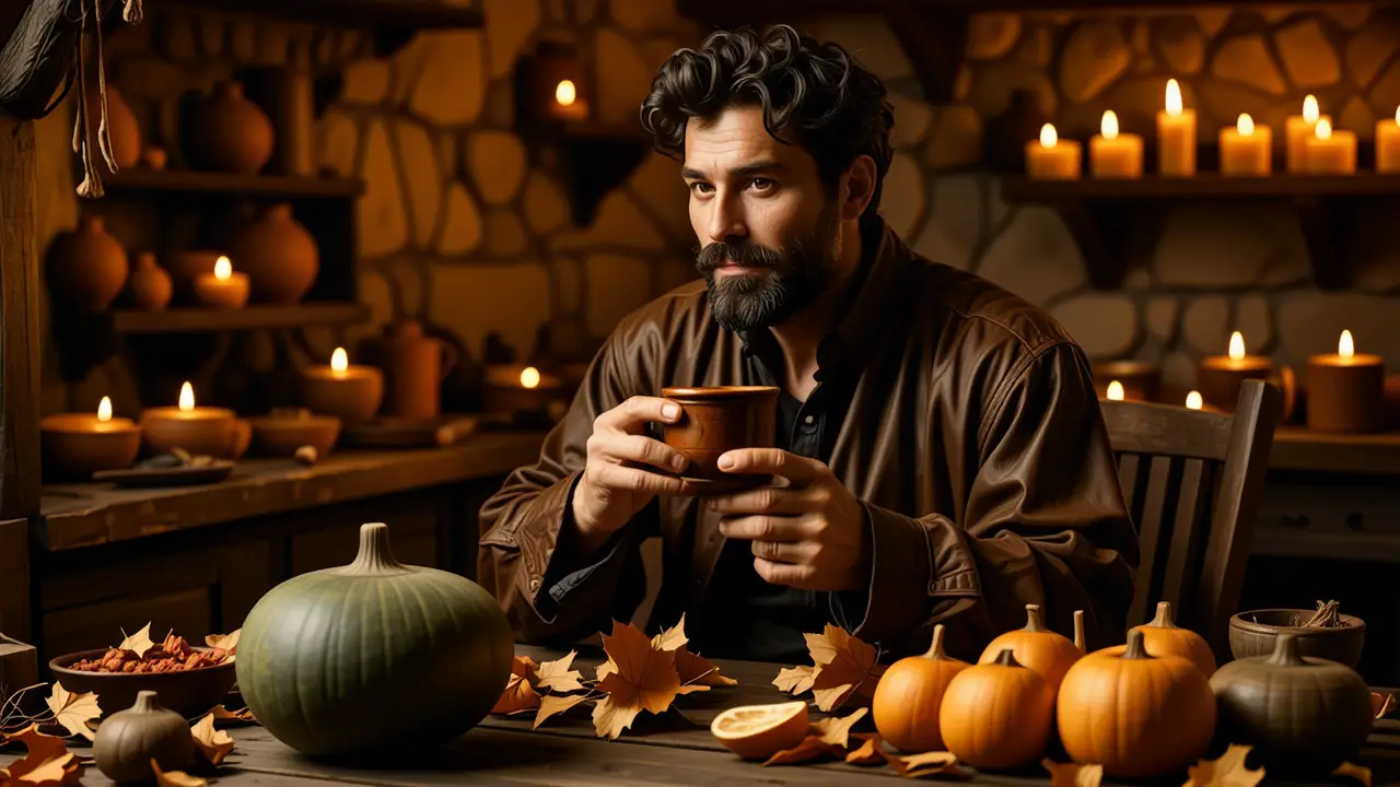 Como curar un mate: guía completa y fácil 3 Un hombre español contempla la tradición en luz cálida