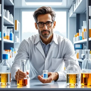 Desinfectan: Qué es la desinfección y qué son los desinfectantes 9 Científico serio examina cultura bacteriana en laboratorio