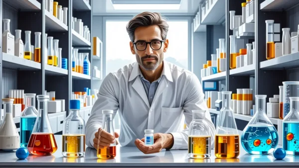 Desinfectan: Qué es la desinfección y qué son los desinfectantes 1 Científico serio examina cultura bacteriana en laboratorio