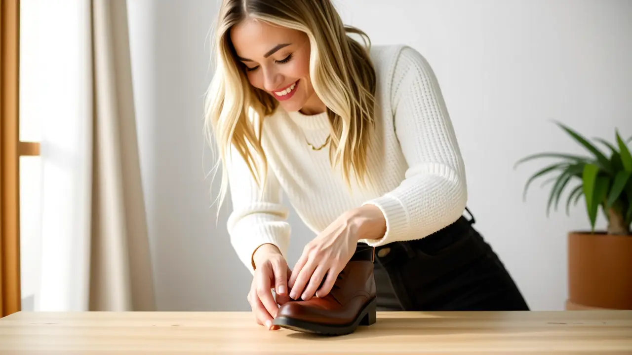 Una mujer española elegante se revela en luz cálida