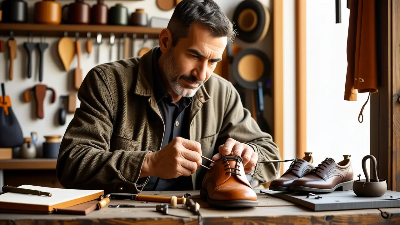 Un fotógrafo realista captura la maestría en un taller rústico