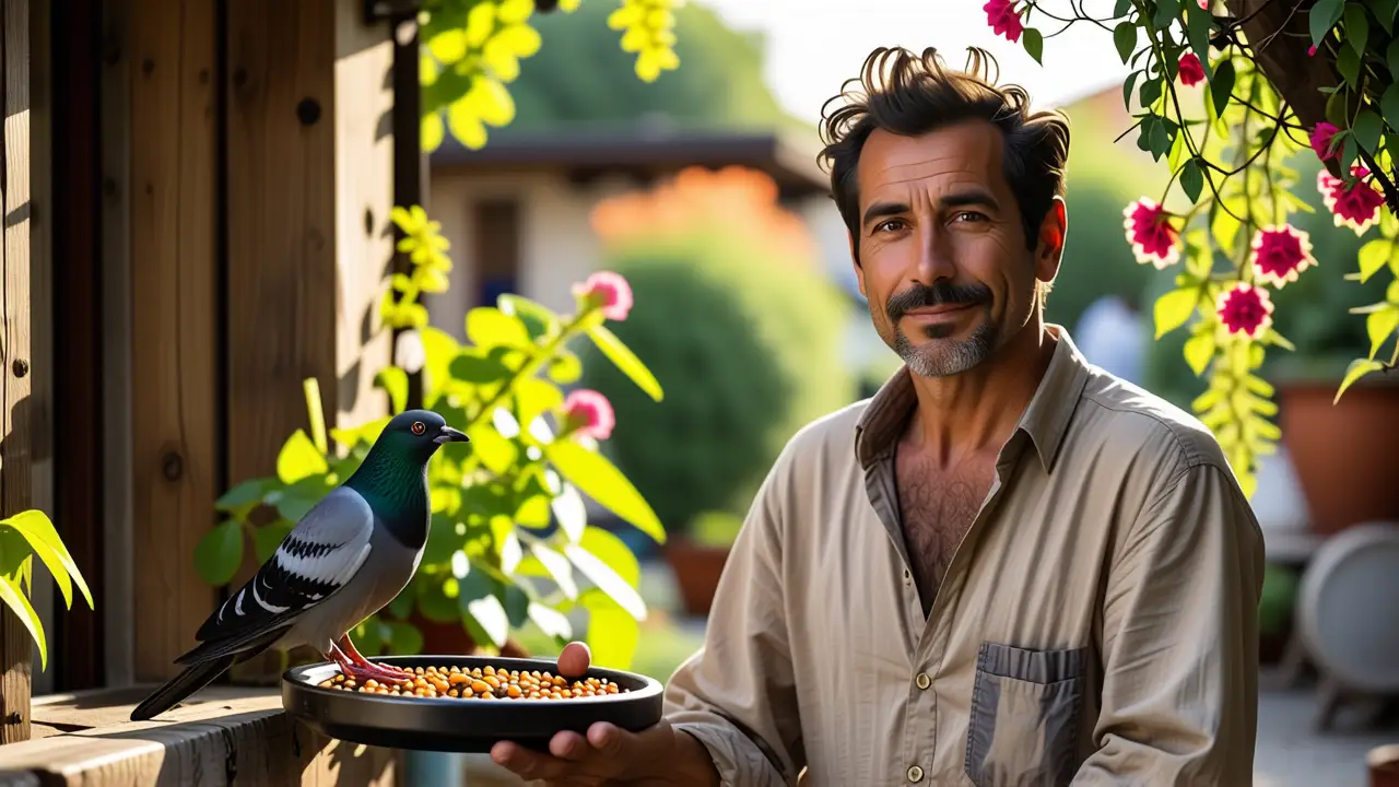 Eliminar Palomas: Guía Completa y Trucos Efectivos 6 Un hombre amable observa la vida en paz