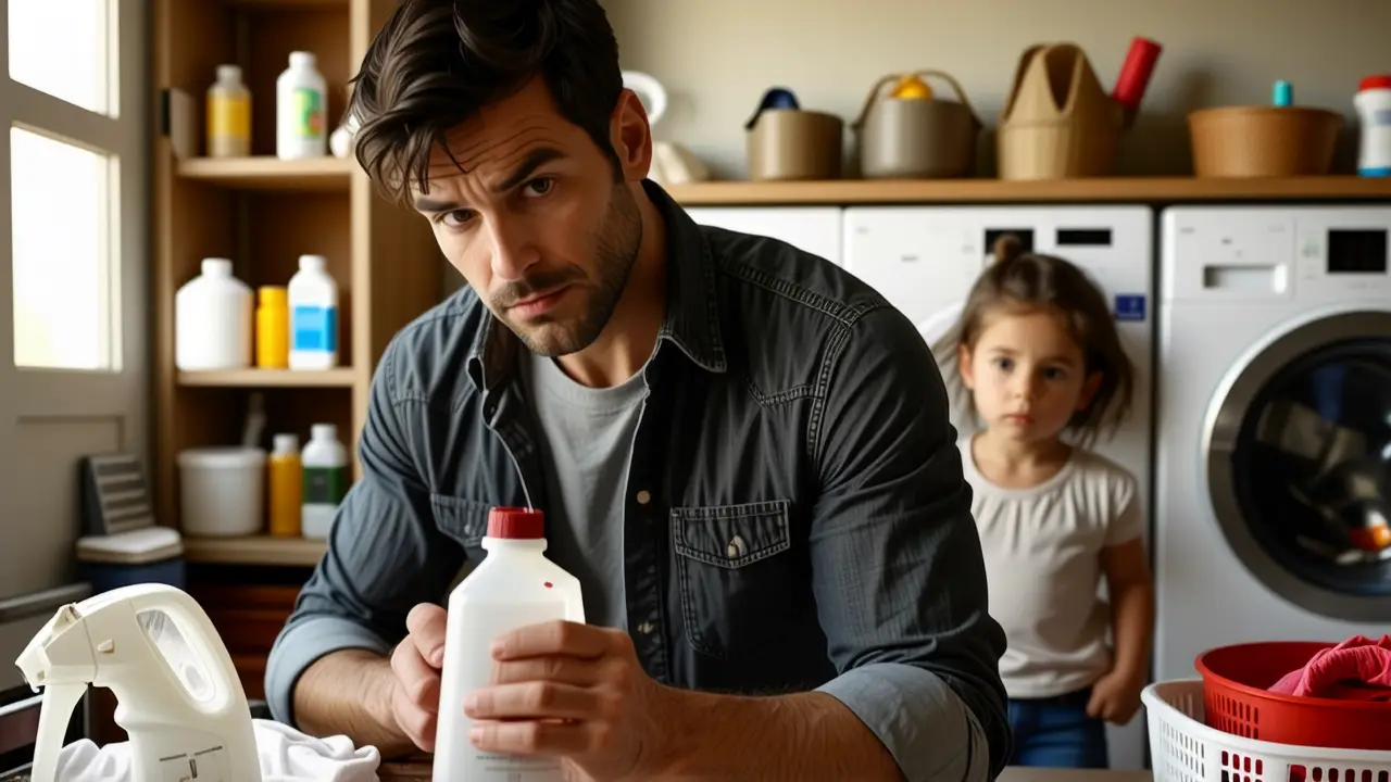 How to Remove Blood Stains: Get Clothes Clean Now 3 Fotografía realista: drama familiar en un hogar