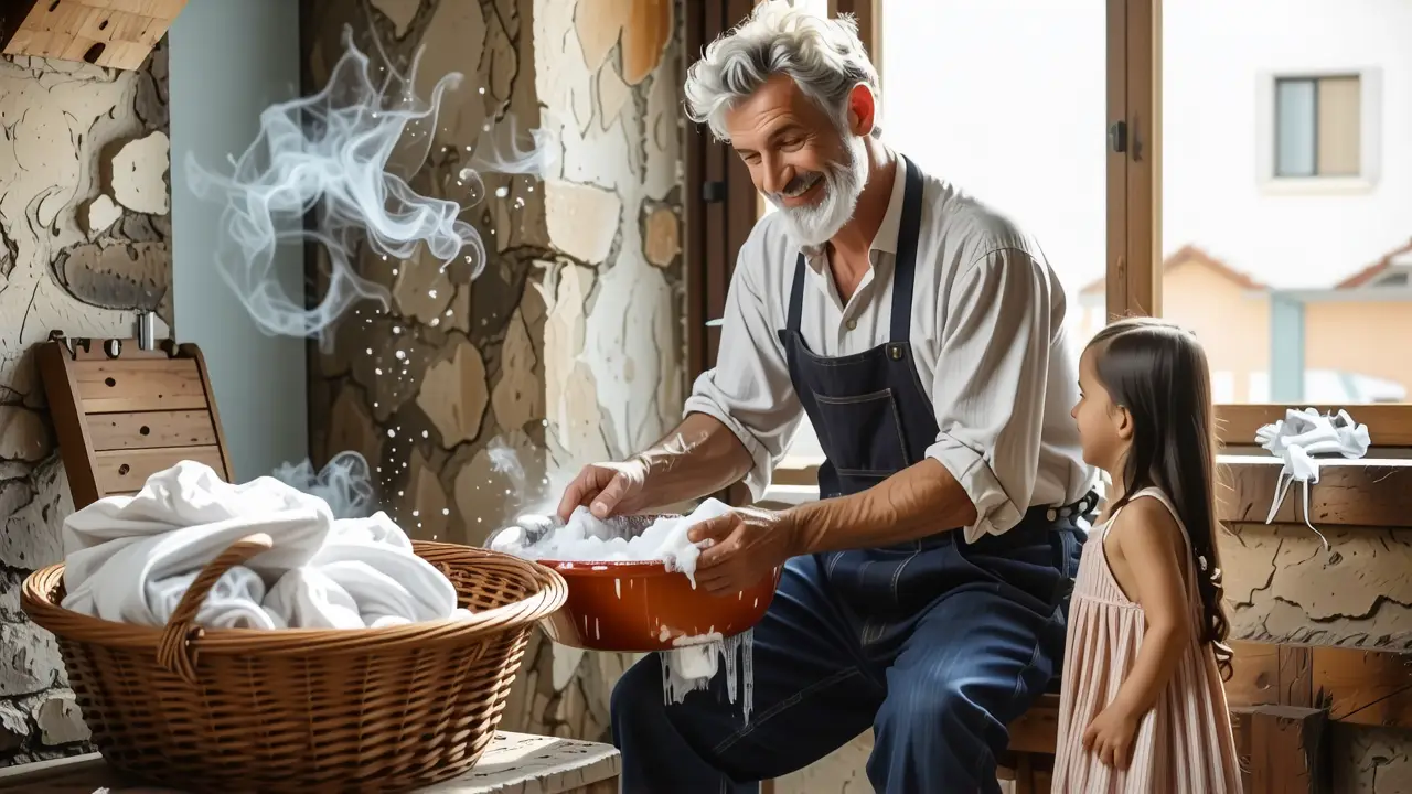 Como limpiar la banera: guía completa y fácil 4 Un hombre amable limpia con una mujer en casa