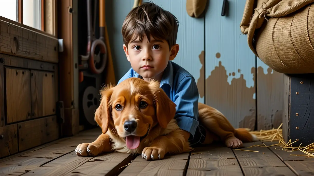 Parvo: Tratamiento, Síntomas y Prevención del Parvovirus en Perros 4 Un niño pensativo con su perro enfermo