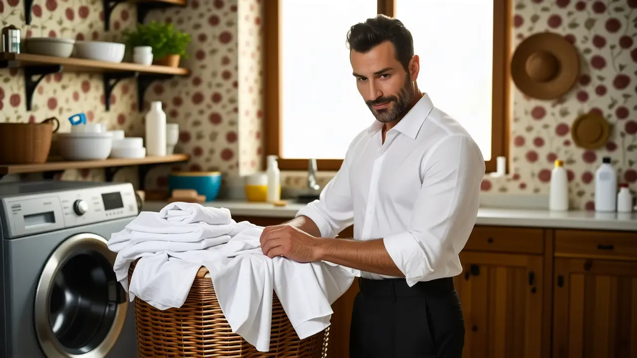 Un hombre español cuida la ropa con detalle