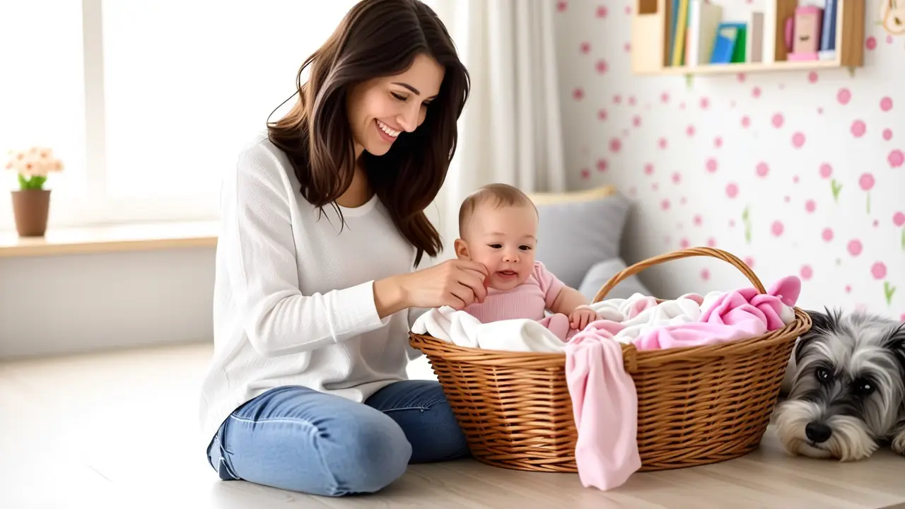 Como lavar ropita de bebe: guia completa | Jabón para bebés 2 Una mujer española sonríe con su bebé