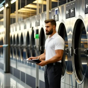 Lavandería Industrial Valladolid: Soluciones Integrales 11 Fotógrafo captura eficiencia en una lavandería industrial