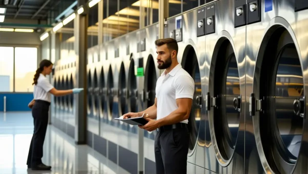 Lavandería Industrial Valladolid: Soluciones Integrales 1 Fotógrafo captura eficiencia en una lavandería industrial