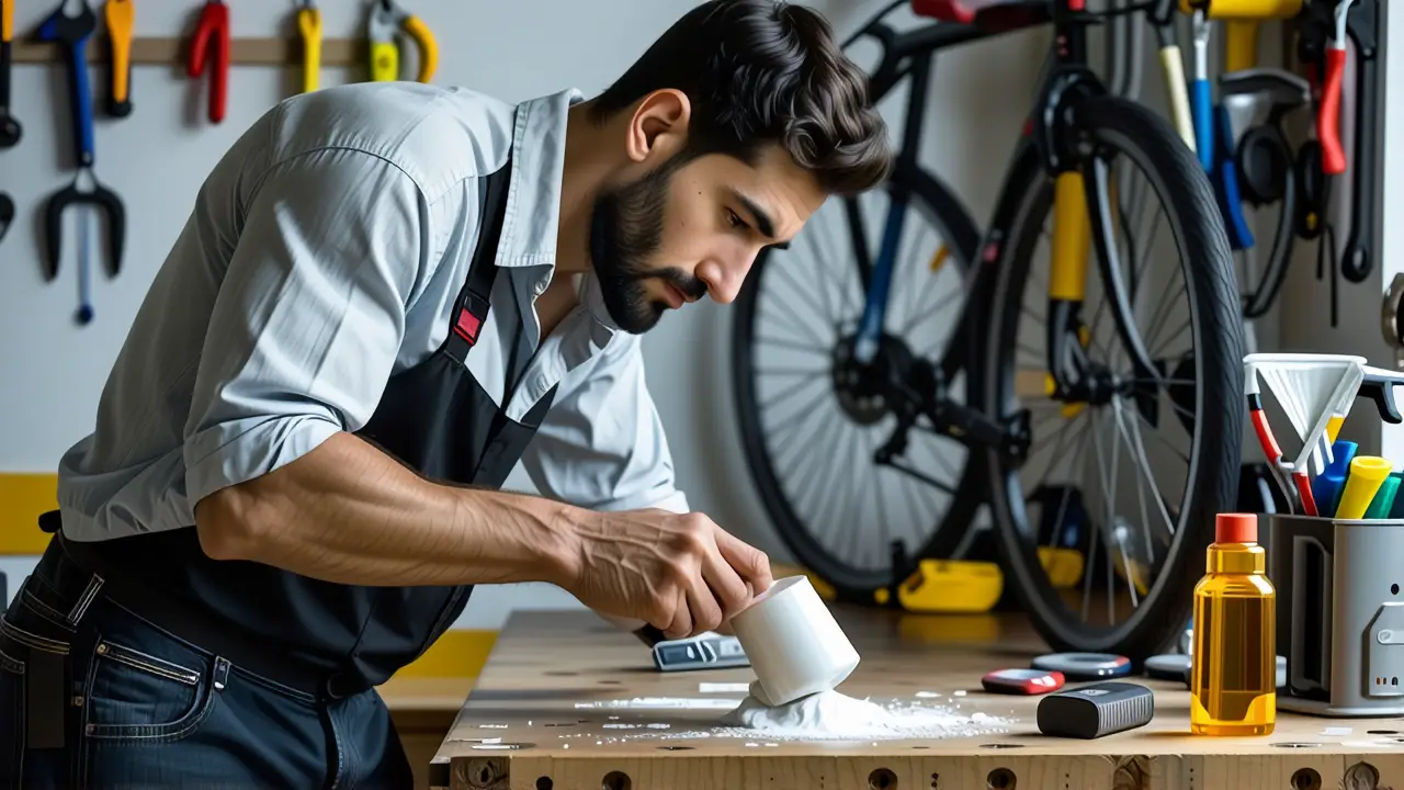 Fotógrafo captura la limpieza meticulosa del ciclista