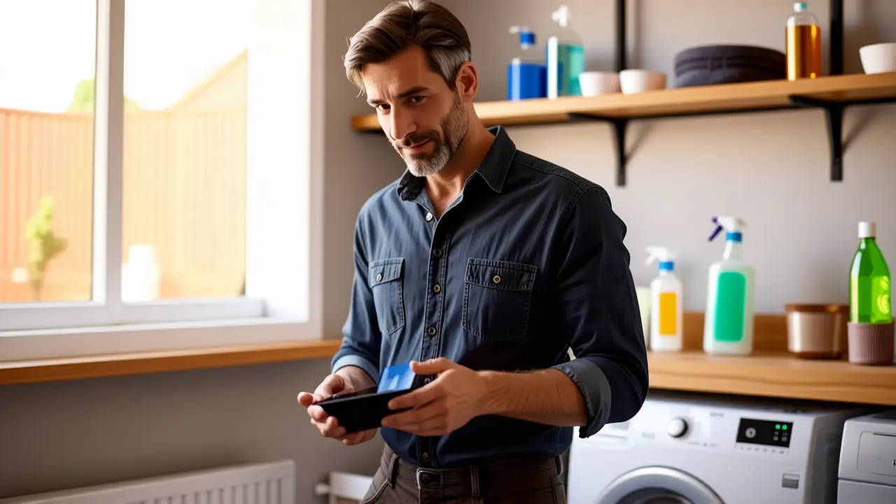 Limpia Secadoras: Guía para Prolongar su Vida Útil 2 Fotógrafo captura mantenimiento tranquilo en lavandería