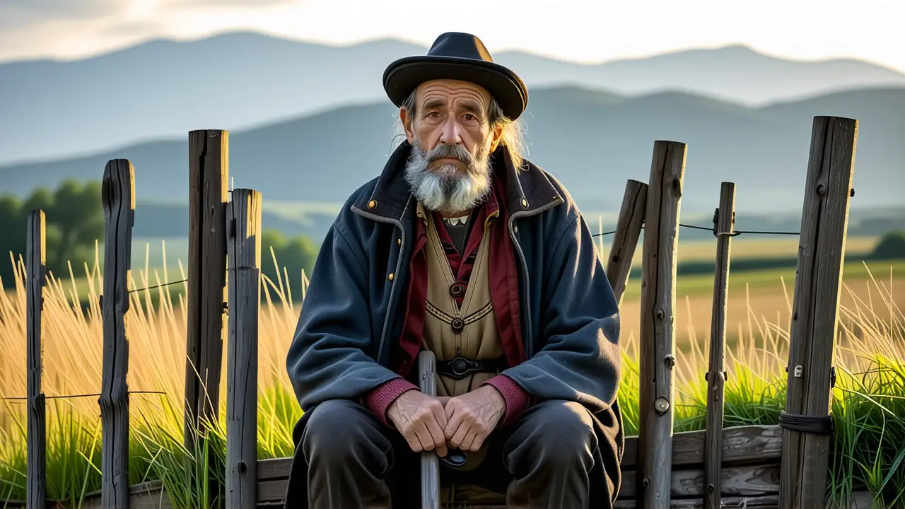 Como limpiar alpaca plateada: Guía completa 5 Un pastor anciano transmite serenidad en paisaje rural