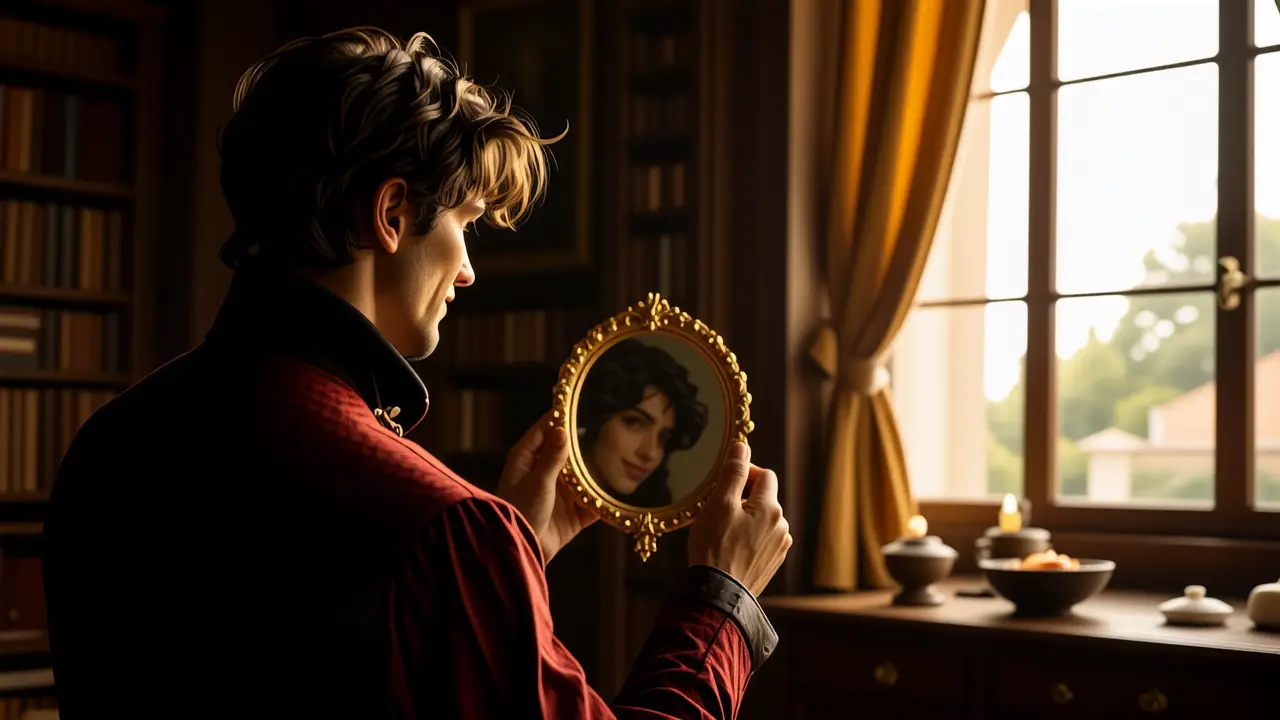 Como limpiar bronce dorado: guía completa y fácil 6 Un hombre elegante contempla su reflejo dorado