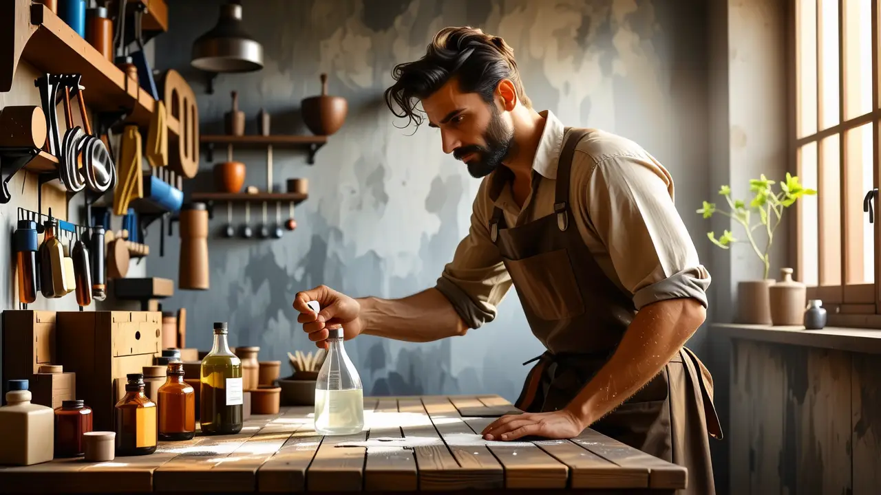 Un pintor realista imita a Caravaggio con cautela