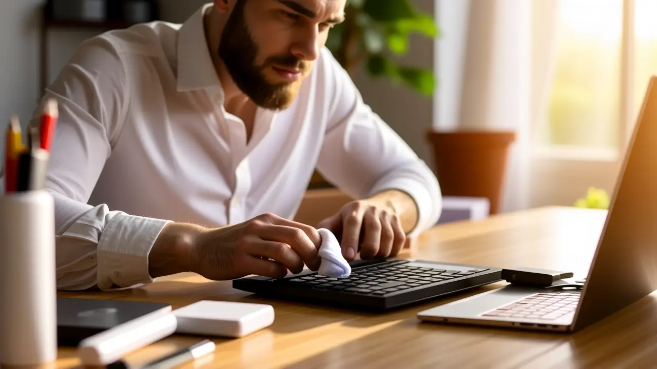 Fotógrafo captura limpieza profesional y serena