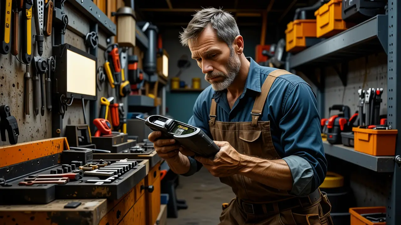 Limpiar Inyectores Diesel: Guía Profesional 2 Un mecánico examina el motor con precisión