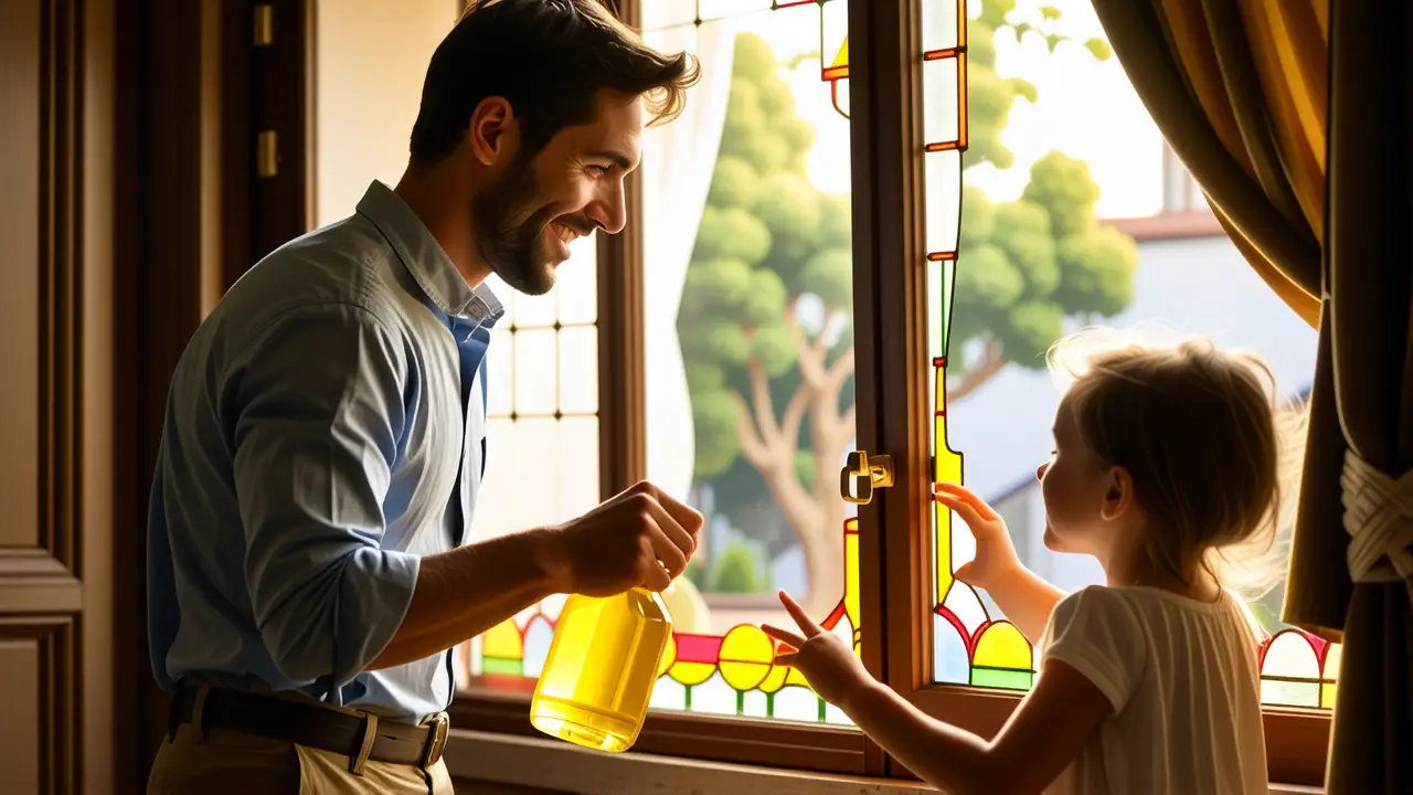 Un hombre ayuda a una anciana en casa
