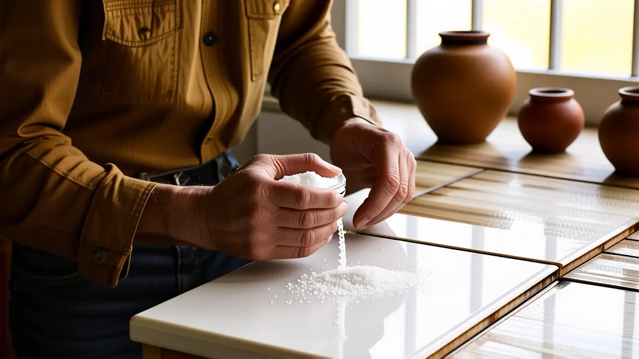 Quitar Mancha Cafe: Guía Rápida y Efectiva 4 Un hombre pensativo salta sal en café