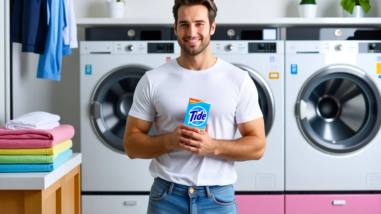 Tide: Elimina manchas de heces en calzoncillo y ropa interior 2 Fotógrafo captura hombre pensativo en hogar limpio