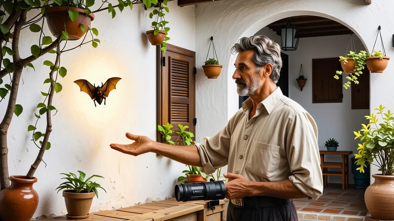 Un hombre español realista transmite calma