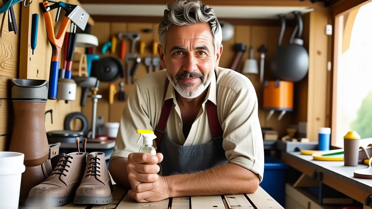 Quitar Mal Olor Zapatos: Remedios Efectivos 2 Fotógrafo captura un hombre en su taller