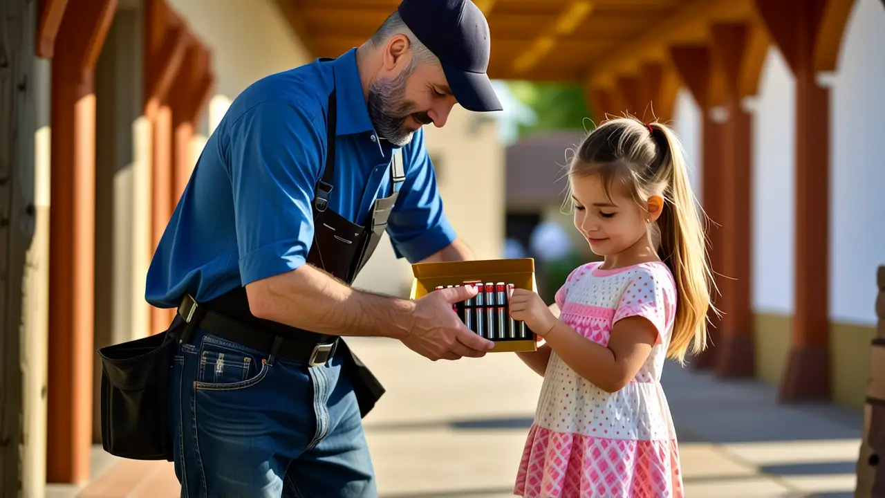 Pilares Usadas: Dónde Tirarlas - Recicla Ahora 3 Un hombre ayuda a una niña reciclar baterías