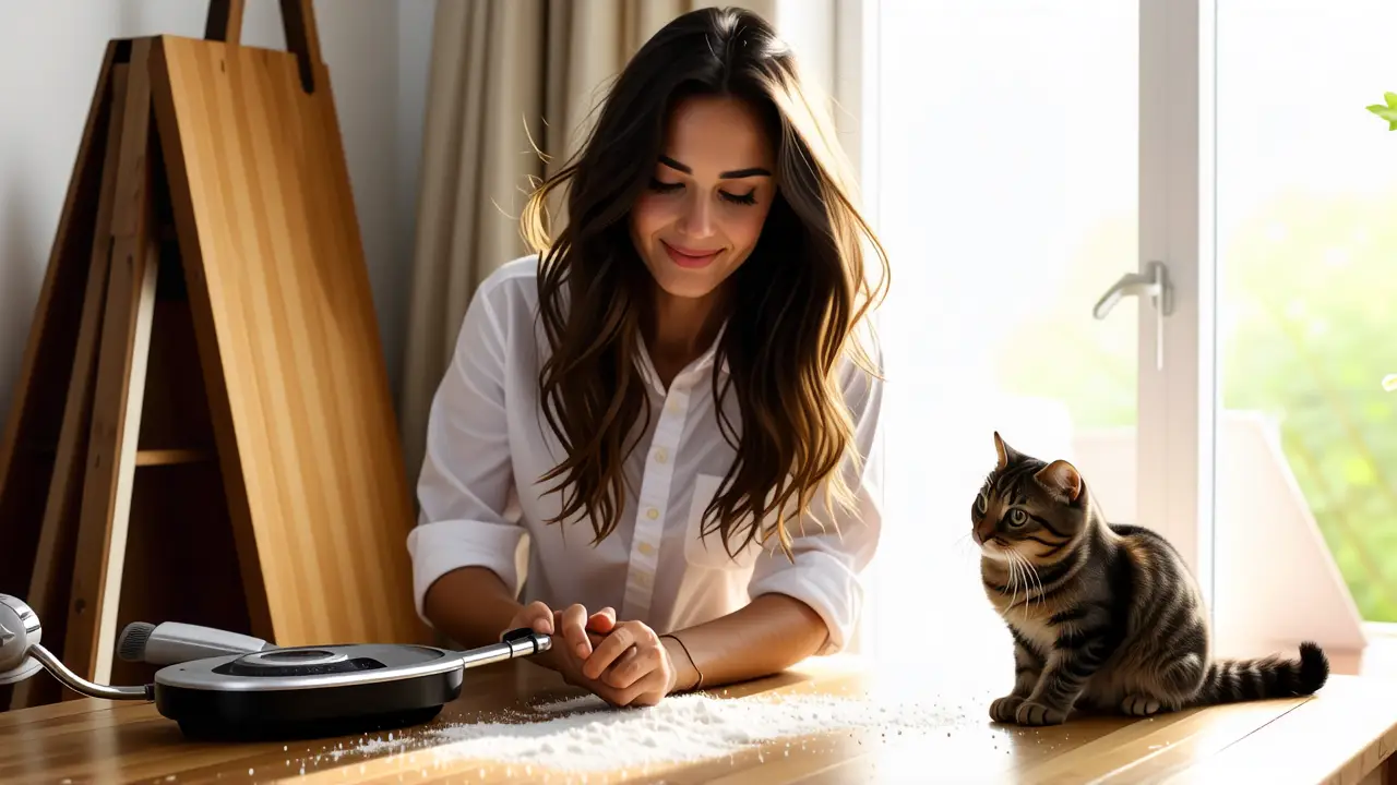 Quitar Pelo Gato: Guía Rápida y Efectiva 2 Fotografía realista captura la vida cotidiana española