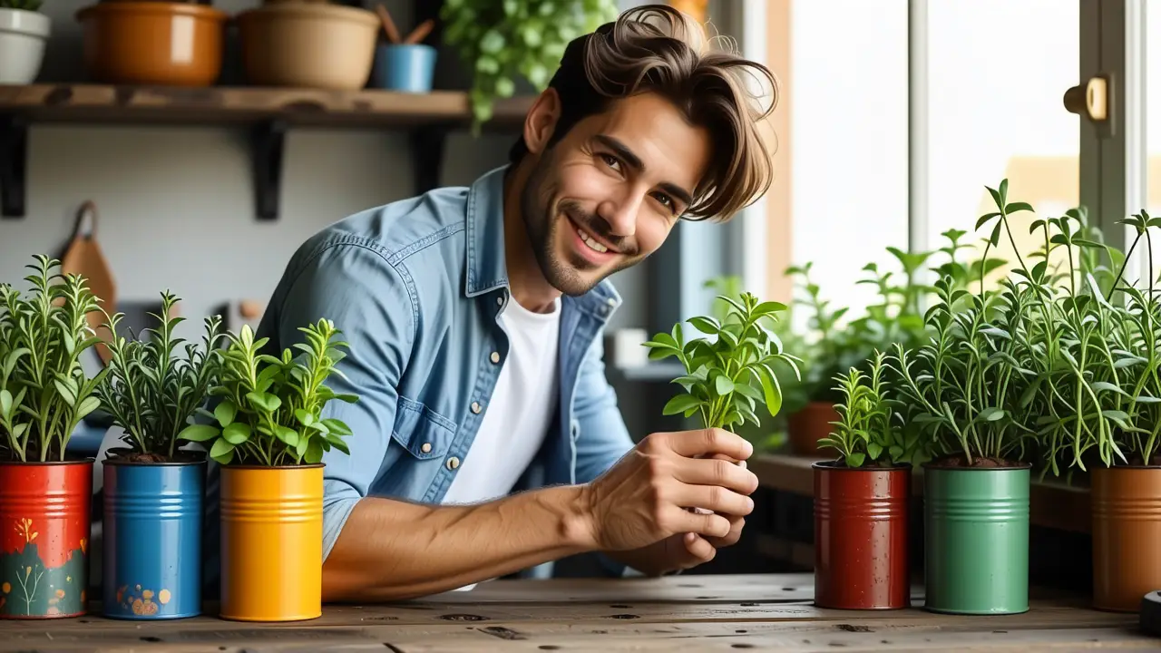 Un hombre español crea arte rústico