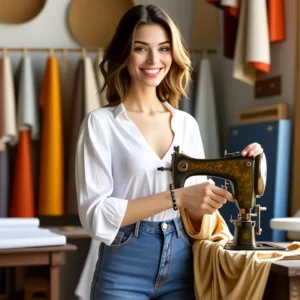 Recuperar Color Ropa: Guía para Brillar Más 13 Una mujer elegante captura la luz dorada en Italia