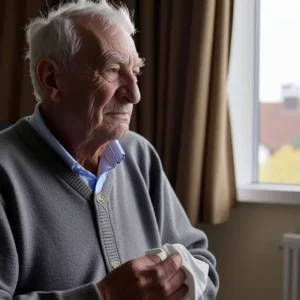 Un anciano español transmite serenidad y dignidad