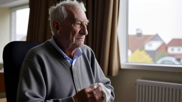 Un anciano español transmite serenidad y dignidad