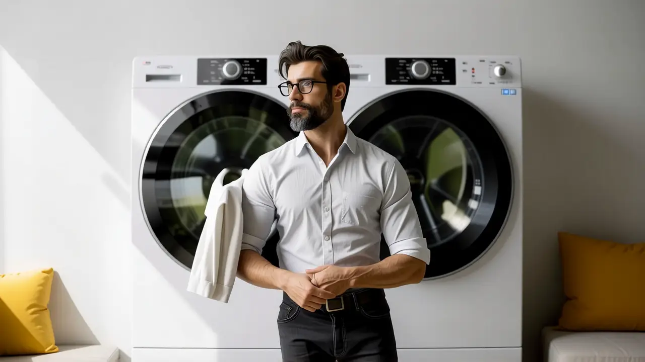 Secadoras: Condensación vs Evacuación - ¿Cuál elegir? 4 Fotógrafo captura eficiencia en contraste moderno