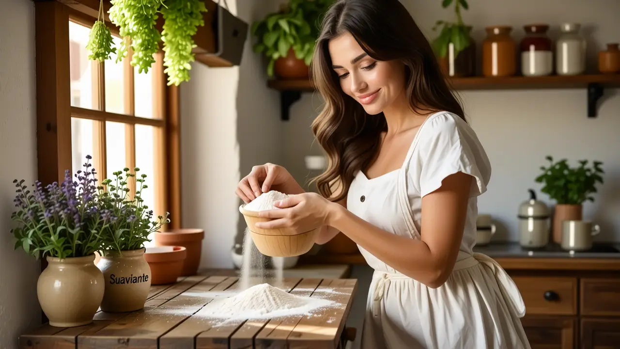 Suavizante Natural: Recetas Caseras Fáciles 3 Una mujer española captura la calidez del hogar